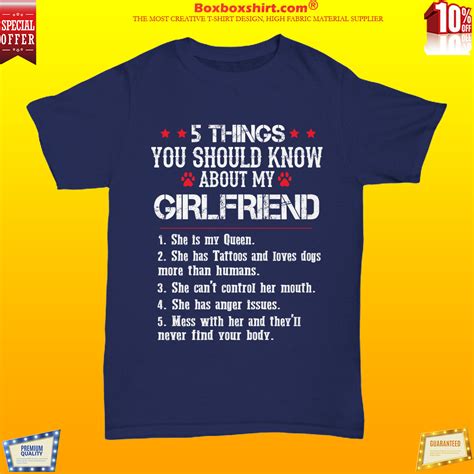 5 things you should know about my girlfriend shirt and hoodies