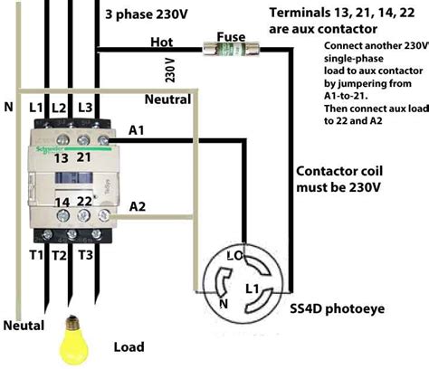 contactor wiring diagram  phase pics wiring consultants