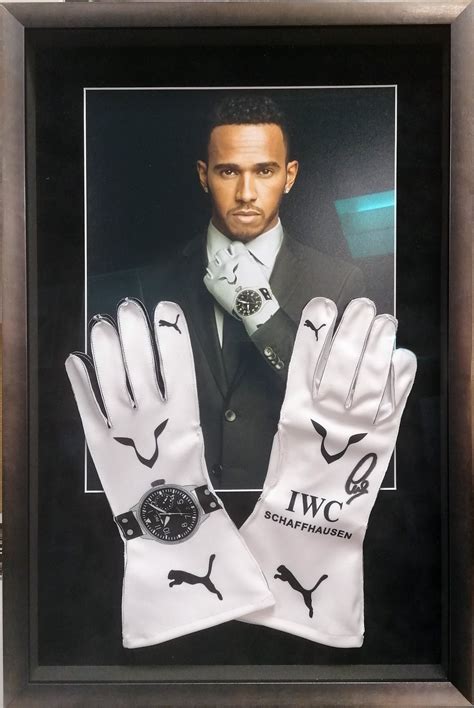 lewis hamilton signed gloves authentic memorabilia