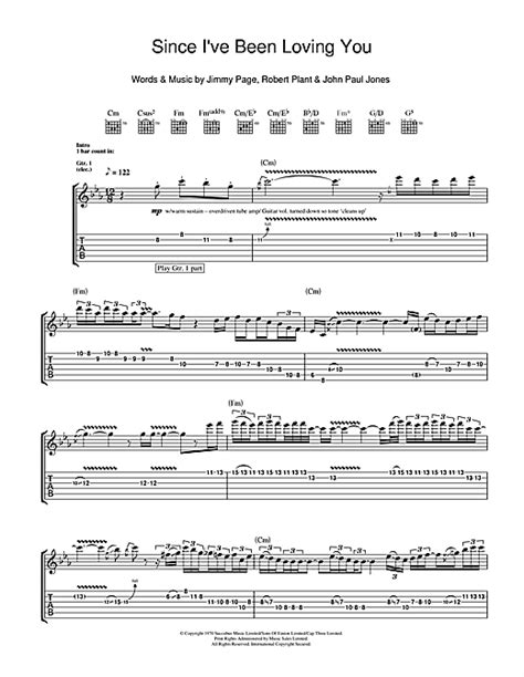 since i ve been loving you guitar tab by led zeppelin guitar tab 111539