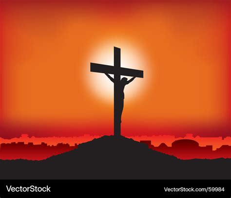 jesus  cross royalty  vector image vectorstock
