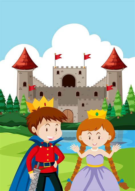 prince  princes   castle  vector art  vecteezy