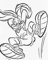 Coloring Basketball Pages Kids Print Bugs Bunny sketch template