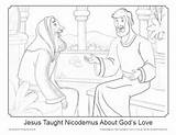 Nicodemus Bible Pages Sundayschoolzone sketch template