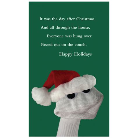 quiplip funny christmas card greeting card from the sock ems collection