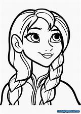 Anna Elsa Coloring Pages Frozen Printable Inspired Birijus sketch template