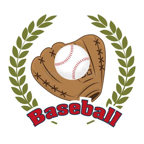 baseball club emblem icon stock vector illustration  element