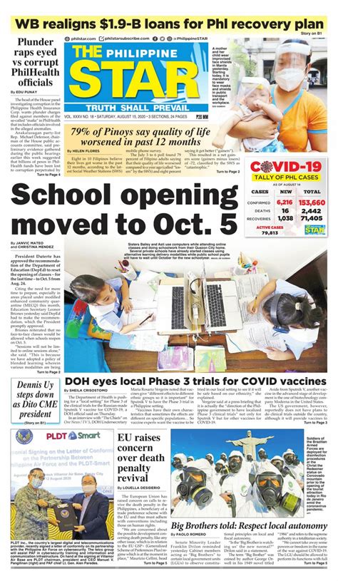 newspaper headlines today philippines  newspaper headlines