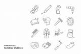 Outlines Toiletries Beauty sketch template