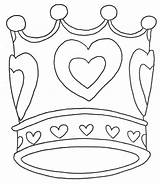 Template Crown Coloring Queen Pages Purim Hearts King Kids Printable Crowns Birthday Color Princess Crafts Queens Drawing Colouring Print Templates sketch template