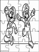 Mario Bros Puzzles Puzzle Coloring Kids Printable Cut Crafts Jigsaw Choose Board Da Super Pages sketch template