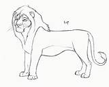 Coloring Kopa Lion Zira sketch template