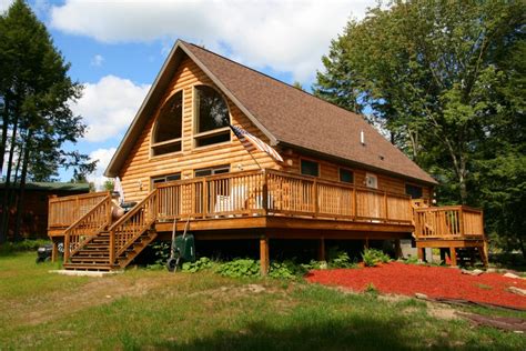 ponderosa pine log cabin  wrap  porch randolph indoor  outdoor design