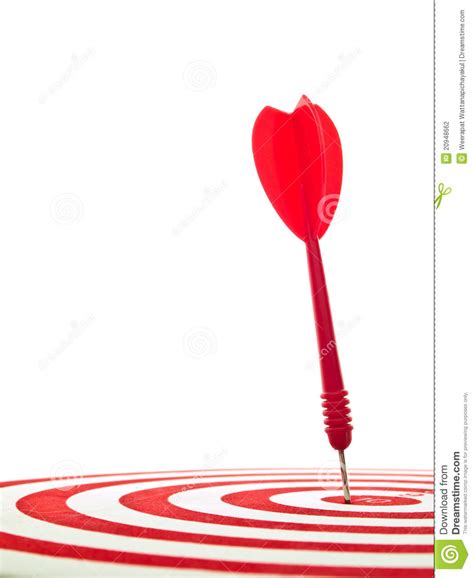 red dart stock photo image  stab stuck accurate