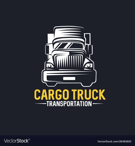 truck logo cargo delivery logistic royalty  vector image