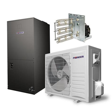 pioneer  btu  seer ducted central split air conditioner heat pump system ebay