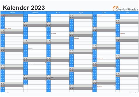 kalender  mit excel  word vorlagen feiertagen ferien kw imagesee