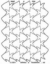 Tessellation Escher Tessellations Tessellating Tesselations Coloringhome Visit Pinstopin Afkomstig sketch template