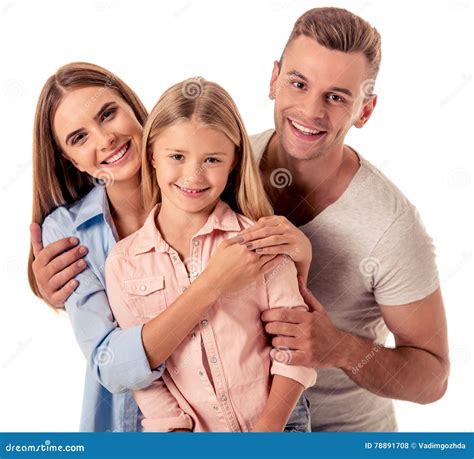 girl   parents stock photo image  father casual
