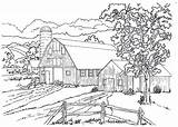 Koni Kolorowanka Stadnina Silo Dover Barnyard Adult Konie Amish Crayon Druku Antystresowe Dla Drukowanka sketch template