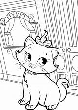 Marie Coloring Pages Cat Getcolorings Color Printable sketch template