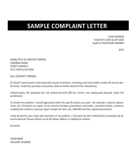 sample grievance letter  supervisor collection letter template