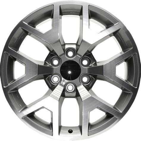 wheel   gmc sierra    alloy rim  lug mm dark gray ebay