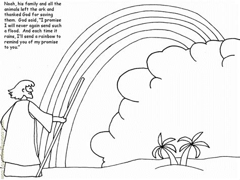 noah   rainbow colouring pages coloring home