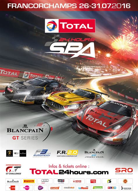 total  hours  spa poster unveiled totalenergies  hours  spa