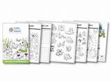 Booklet Coloring Holiday Card sketch template