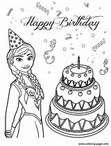 Cake Birthday Coloring Colouring Pages Anna Loves Printable Color Print sketch template