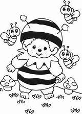 Bumble Bumblebee Monchhichi Tocolor sketch template
