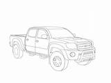 Tacoma Lineart sketch template