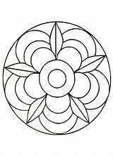 Mandalas Coloring Kids Color Pages Print sketch template