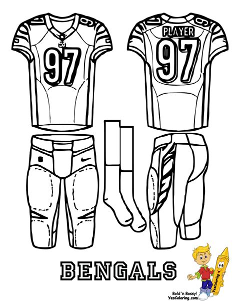 nfl jersey coloring page coloring home