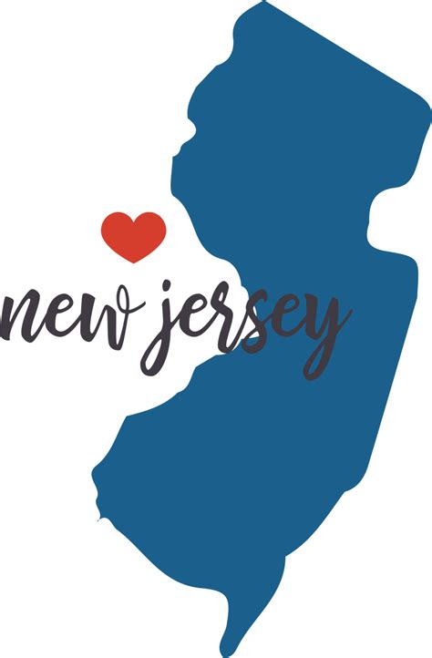 jersey state svg cut file snap click supply