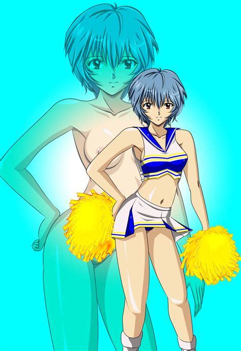 rule 34 breasts cheerleader highres neon genesis evangelion nude rei ayanami smile tagme 82572