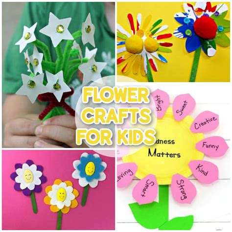 bright colourful flower crafts  kids messy  monster