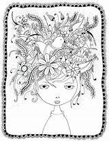 Coloring Pages Crazy Thanksgiving Adults Hair Sugar Getcolorings Skulls Getdrawings sketch template