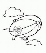 Coloring Blimp Pages Kids Transportation Wuppsy Printables Choose Board Airship Getcolorings Brigantine Printable sketch template