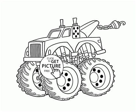 funny monster truck coloring page  kids transportation coloring
