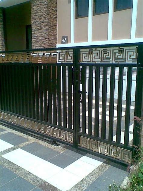 contoh gambar pagar besi minimalis trend  bentukpagarbesi