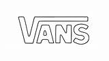 Vans Draw Logo Drawing Drawings Paintingvalley sketch template