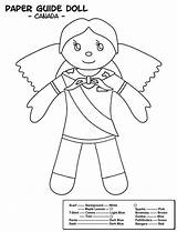 Colouring Pages Girl Guides Brownie Sheet Sparks Coloring Canadian Brownies Sheets Crafts Activities Multicultural Canada Craft Doll Spark Choose Board sketch template