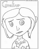 Coraline Coloring Pages Burton Tim Printable Halloween Film Print Beetlejuice Jones Drawing Color Colouring Party Drawings Sheets Easy Movie Book sketch template