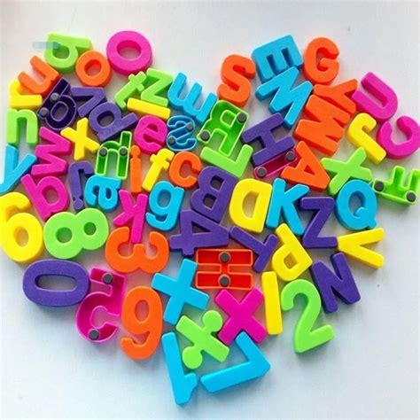 buy  set   colorful teaching magnetic numbers fridge magnets alphabet