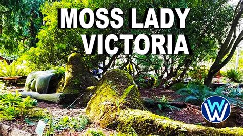 moss lady victoria british columbia  giant sleeping moss lady