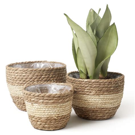 Buy La Jolie Muse Seagrass Er Basket Indoor Outdoor Flower Pots Cover
