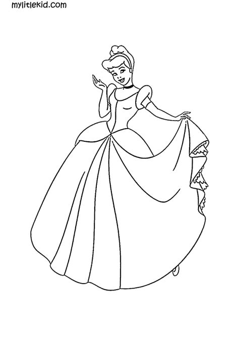 cinderella coloring pages  girls   print