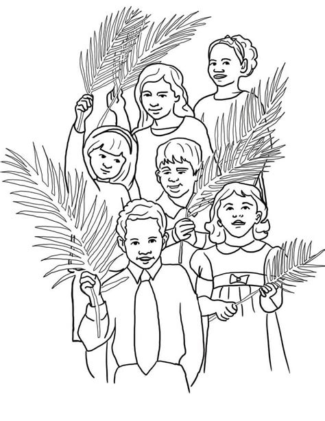 palm sunday coloring pages  printable coloring pages  kids